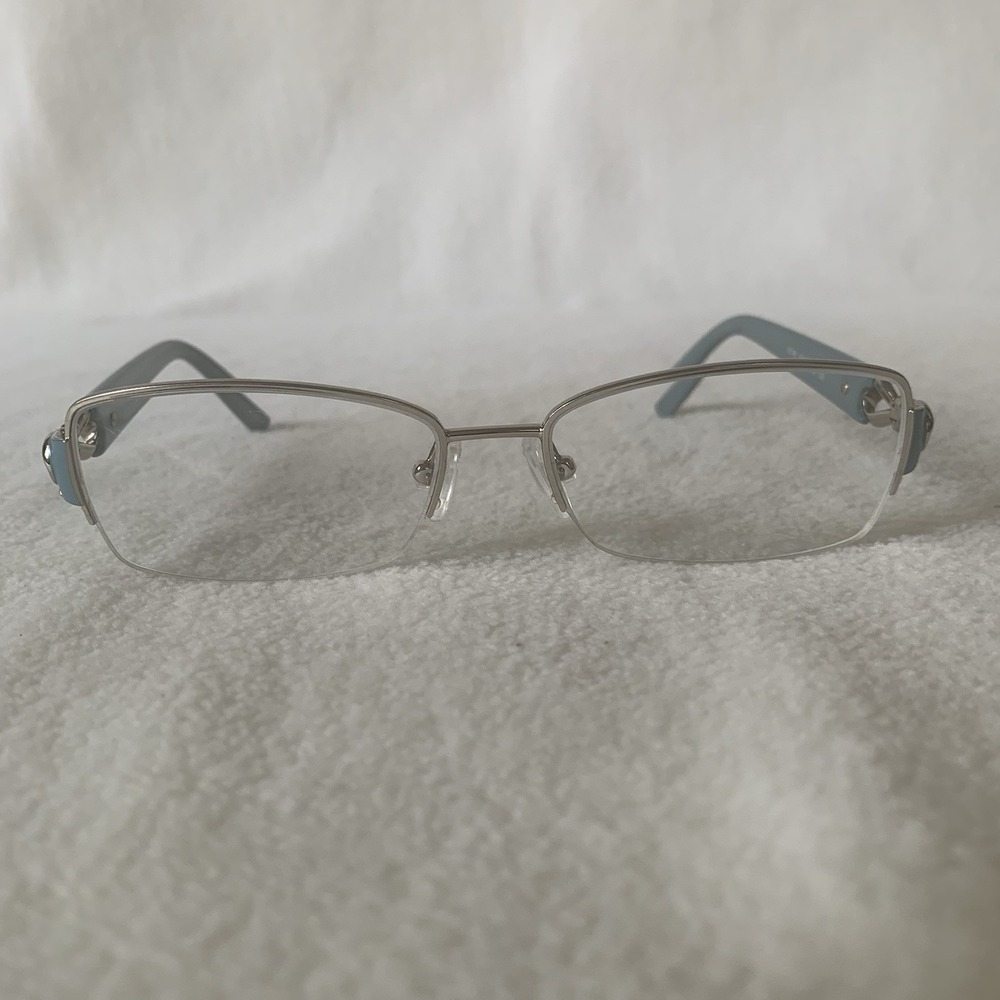 Valentino Eyeglasses, Frames Only, V2106 718 Silver, 53-16-125, Metal, Italy